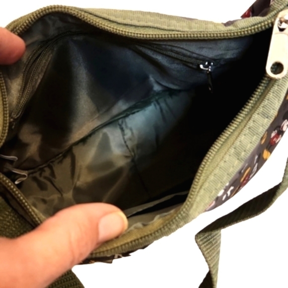 WOMENS Disney Army Green Mickey Mouse shoulder bag. - Picture 8 of 13